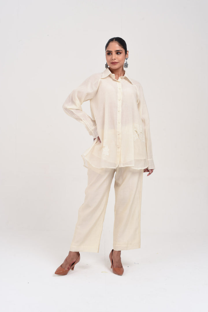 MIRAYA TUNIC SET ECRU