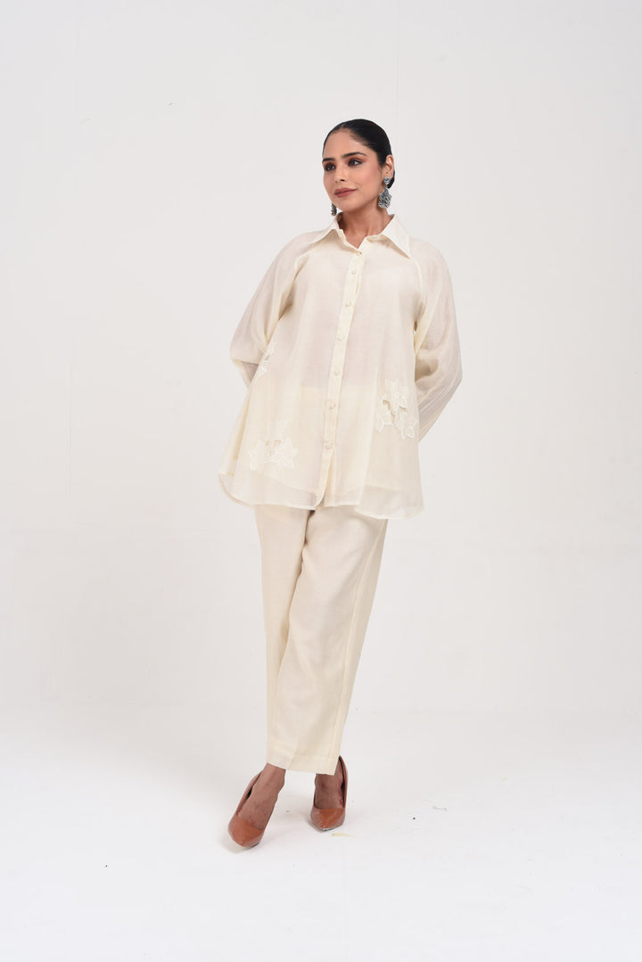 MIRAYA TUNIC SET ECRU