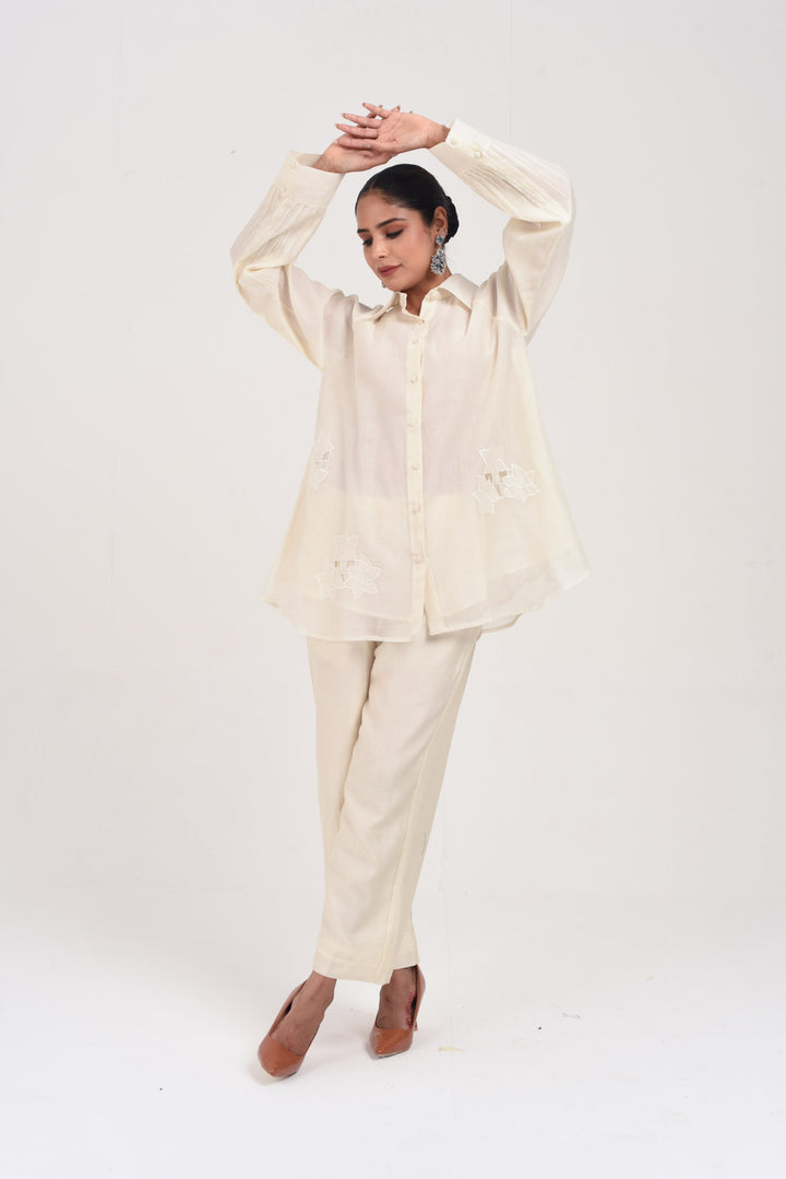 MIRAYA TUNIC SET ECRU
