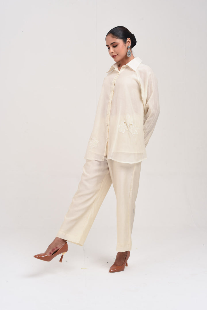 MIRAYA TUNIC SET ECRU