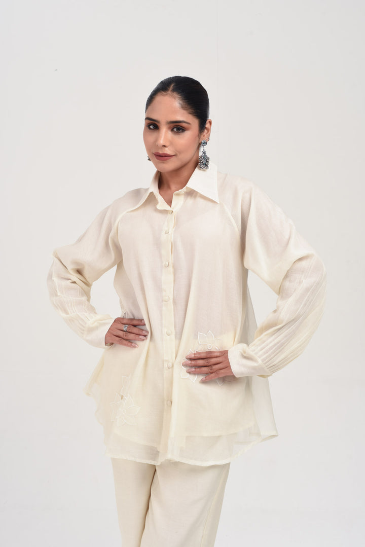 MIRAYA TUNIC SET ECRU