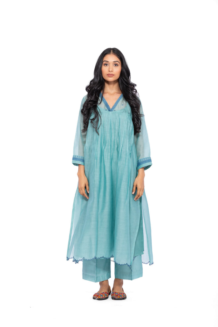ROSETTE TEAL LILY TUNIC SET 5