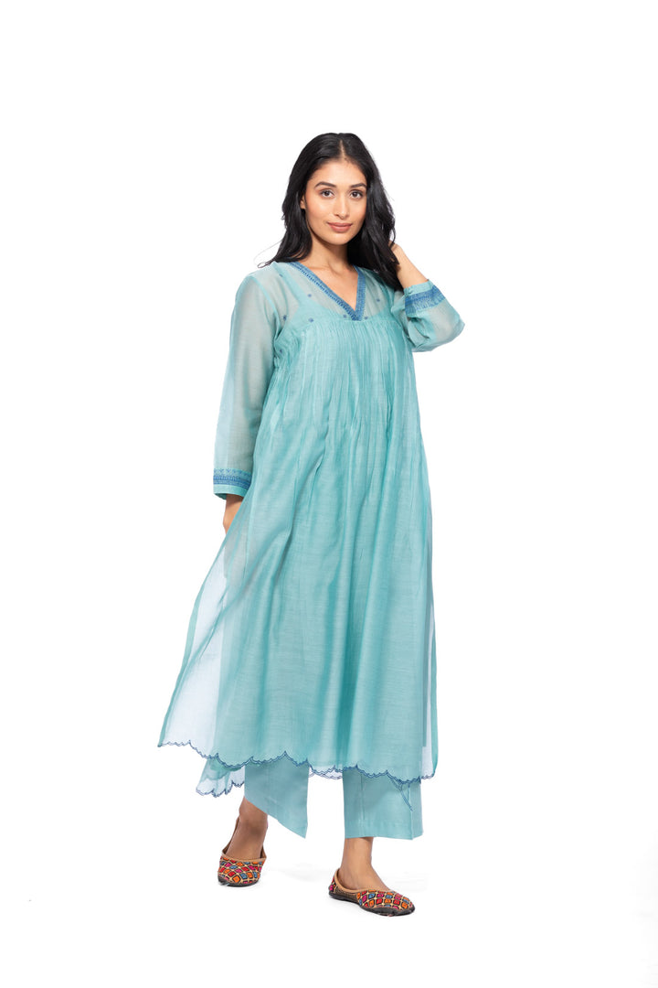 ROSETTE TEAL LILY TUNIC SET 5