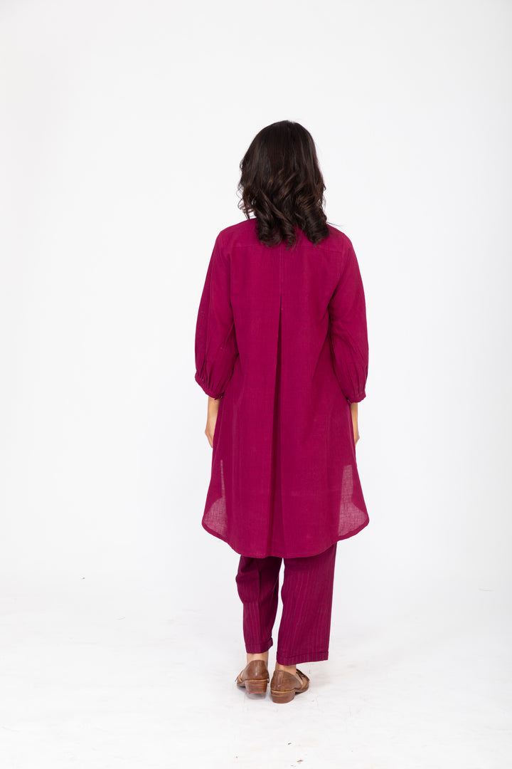 ASSYMETRIC PURPLE ROSEWOOD CO-ORD SET SET-1