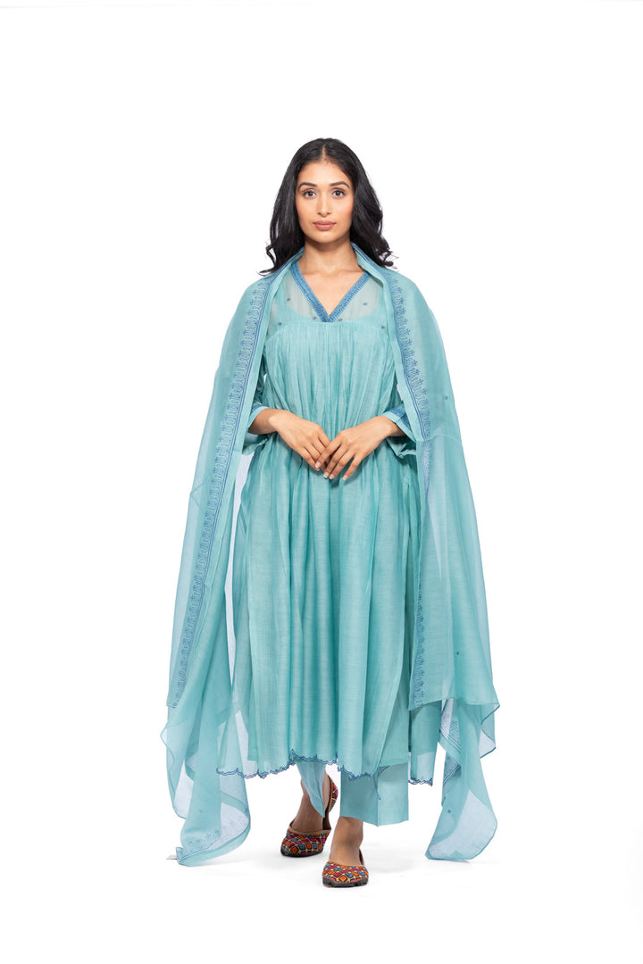 ROSETTE TEAL LILY TUNIC SET 5