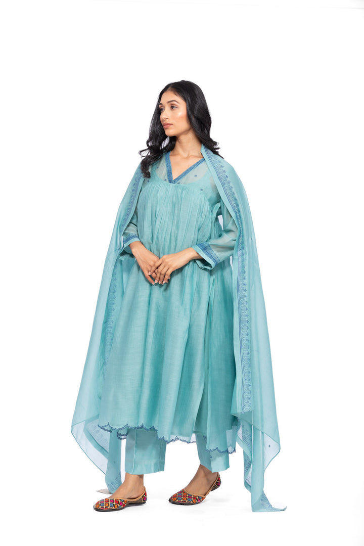 ROSETTE TEAL LILY TUNIC SET 5