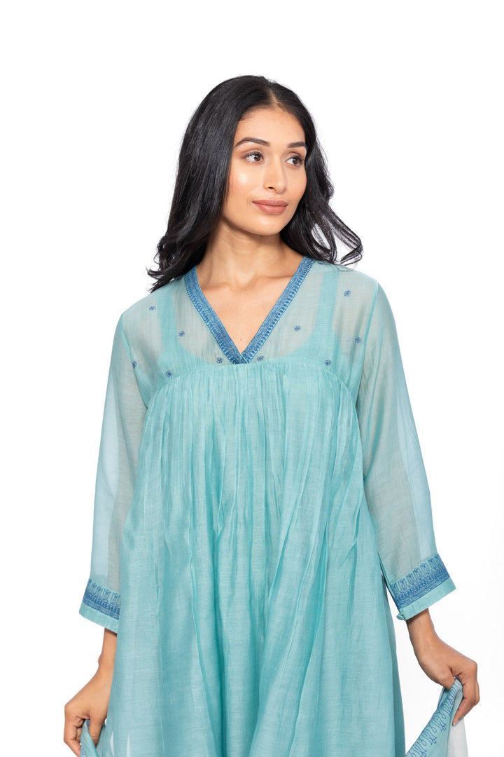ROSETTE TEAL LILY TUNIC SET 5