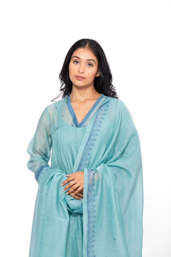 ROSETTE TEAL LILY TUNIC SET 5