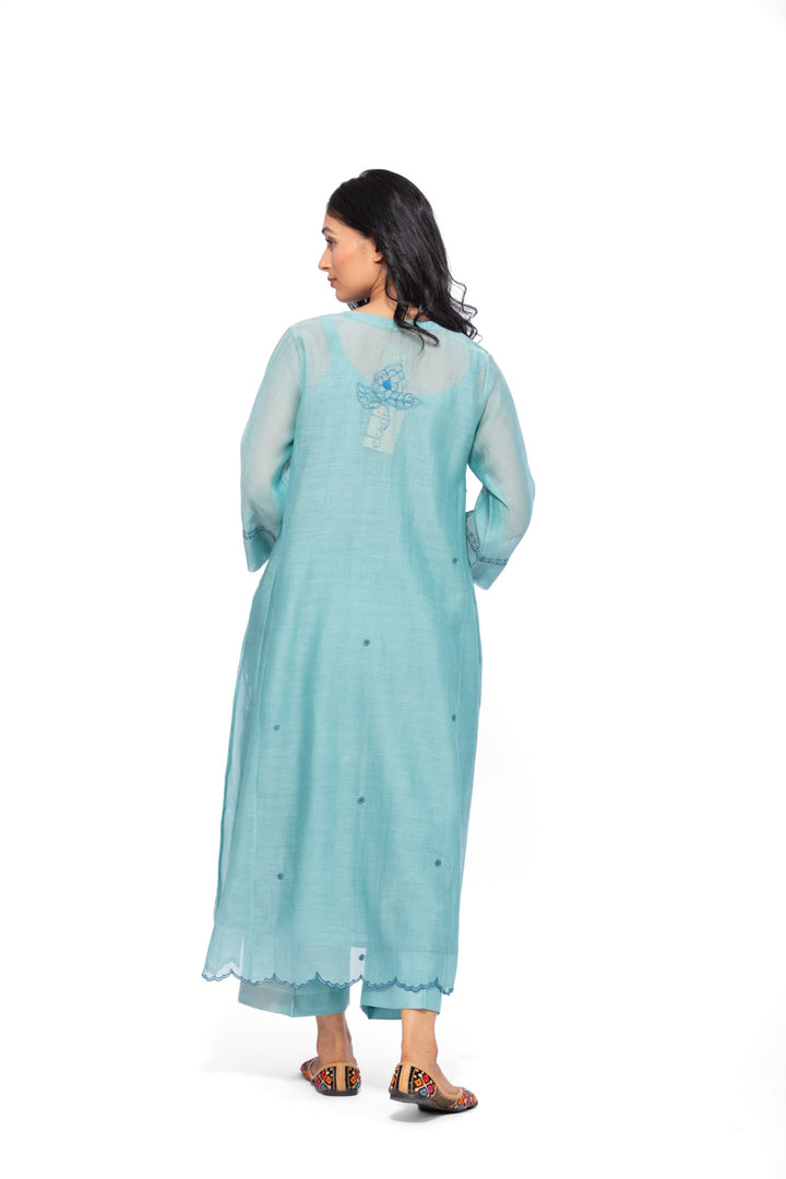 ROSETTE TEAL LILY INK GABA TUNIC SET 12