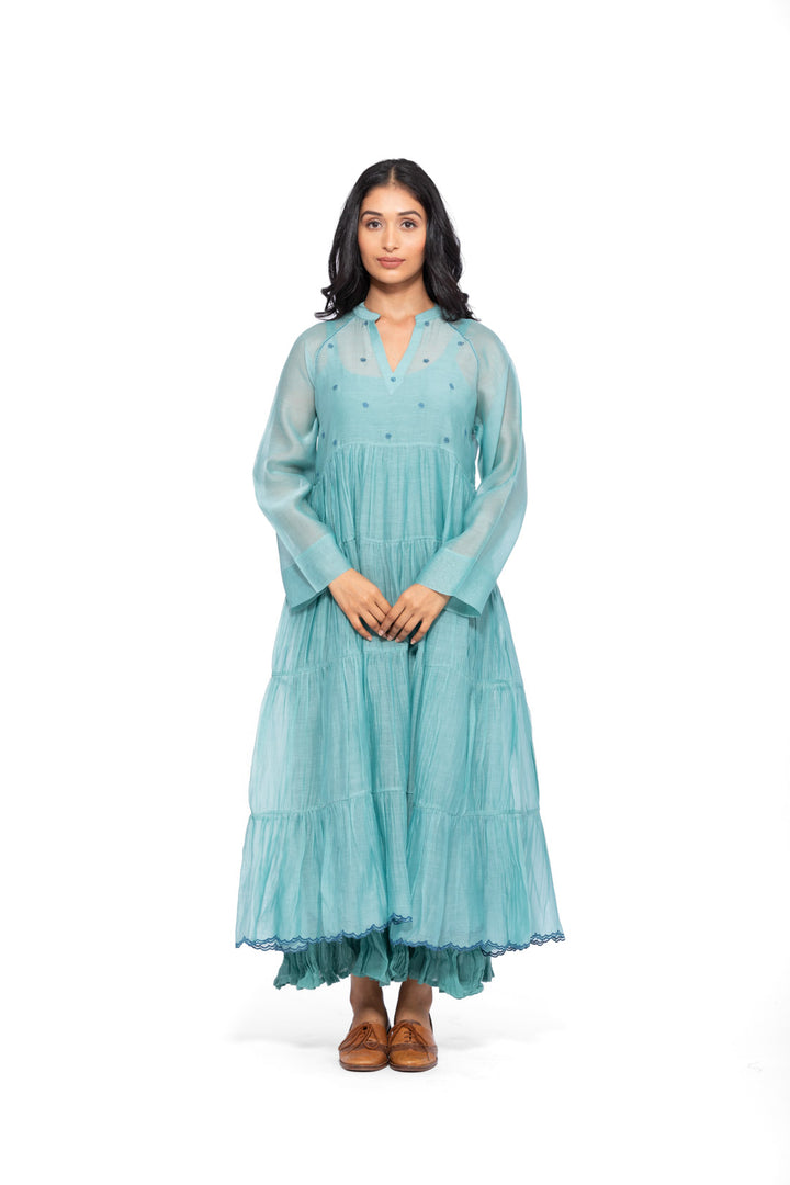 ROSETTE TEAL LILY INK RAYA DRESS 6