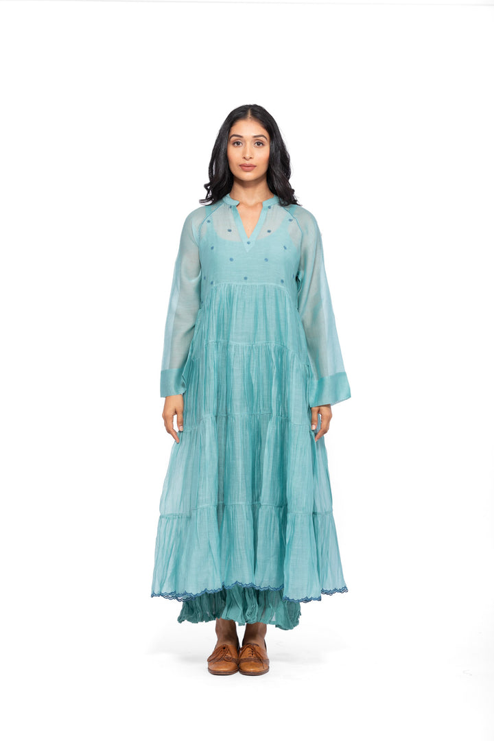 ROSETTE TEAL LILY INK RAYA DRESS 6