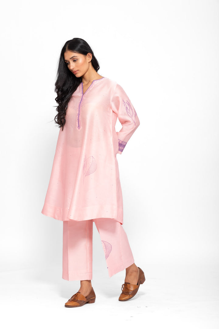 ROSETTE PINK LILY GABA TUNIC SET 1