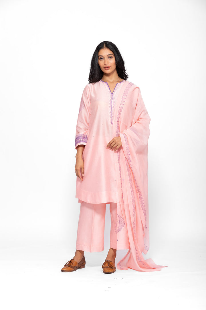 ROSETTE PINK LILY GABA TUNIC SET 1