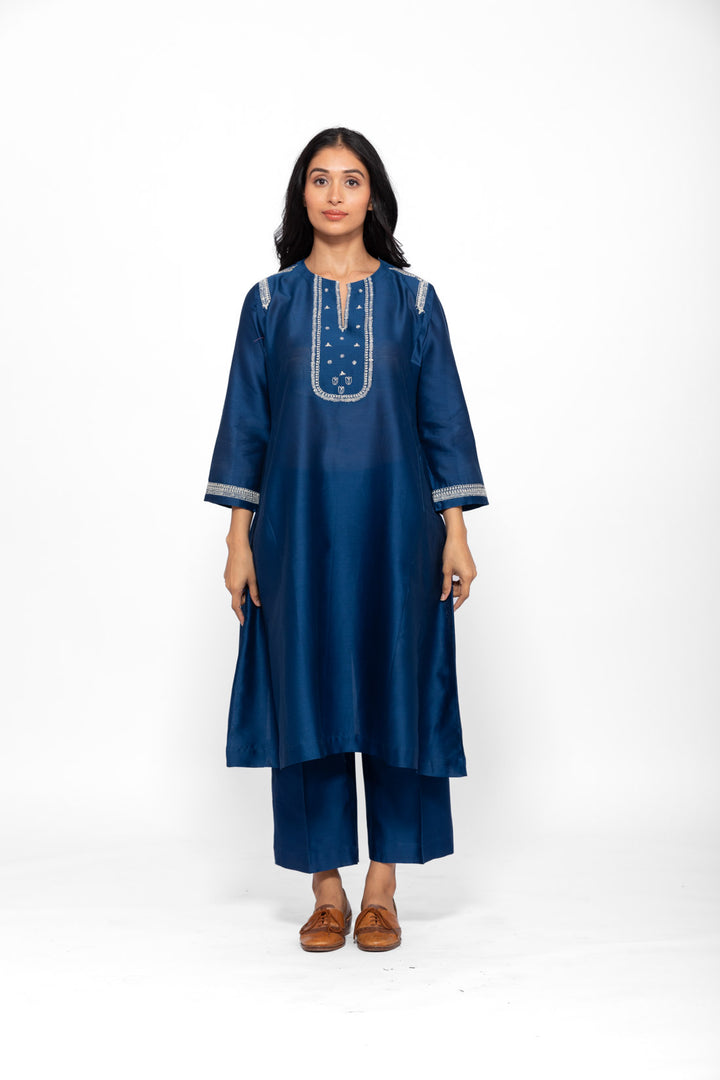 ROSETTE BLUE LILY GABA TUNIC SET 1