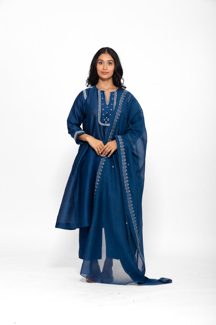 ROSETTE BLUE LILY GABA TUNIC SET 1