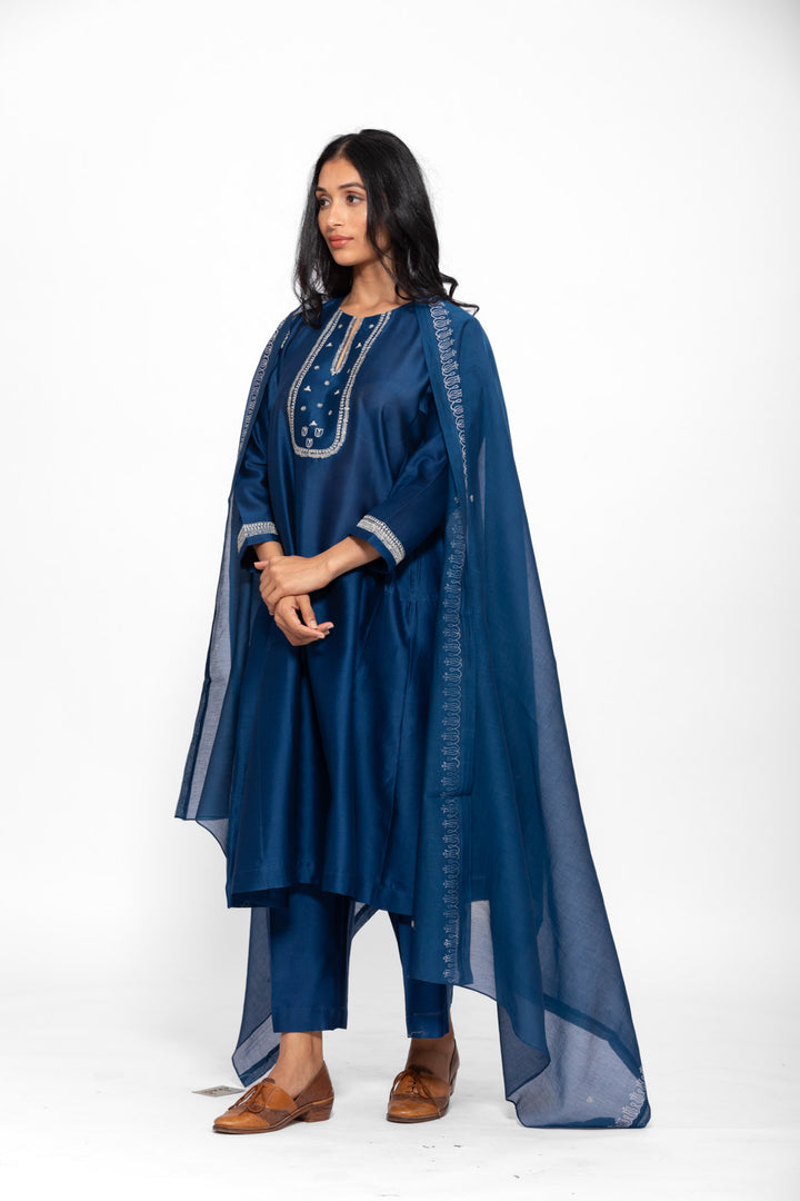 ROSETTE BLUE LILY GABA TUNIC SET 1
