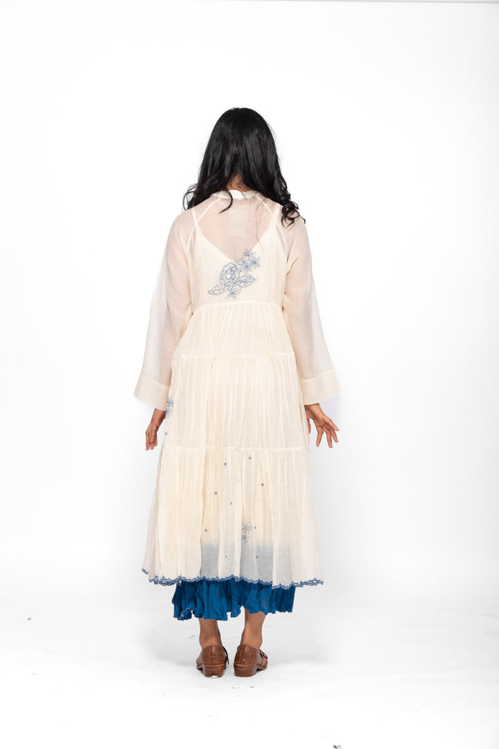 ROSETTE BLUE AND WHITE LILY RAYA DRESS 1