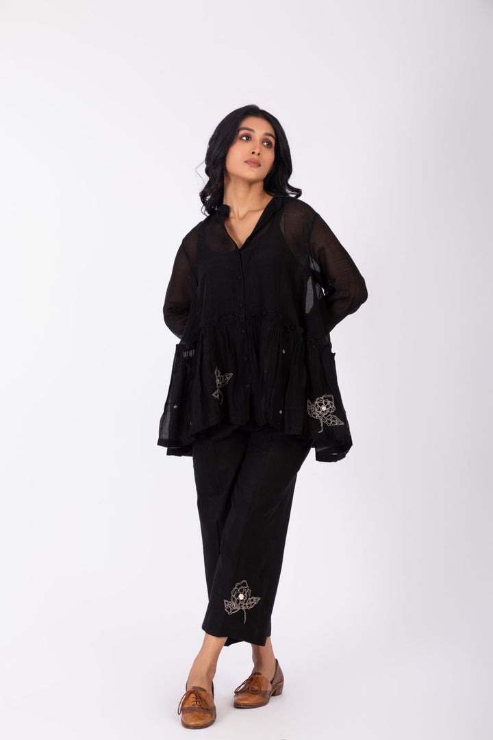 ROSETTE BLACK CHARCOAL INK CO-ORD SET
