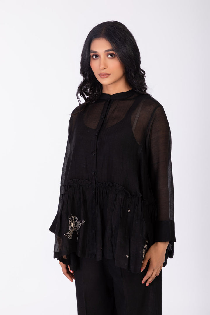 ROSETTE BLACK CHARCOAL INK CO-ORD SET