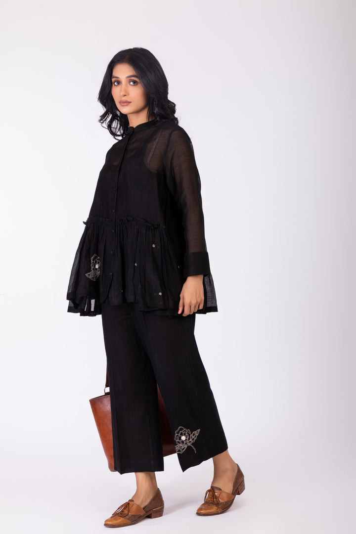 ROSETTE BLACK CHARCOAL INK CO-ORD SET