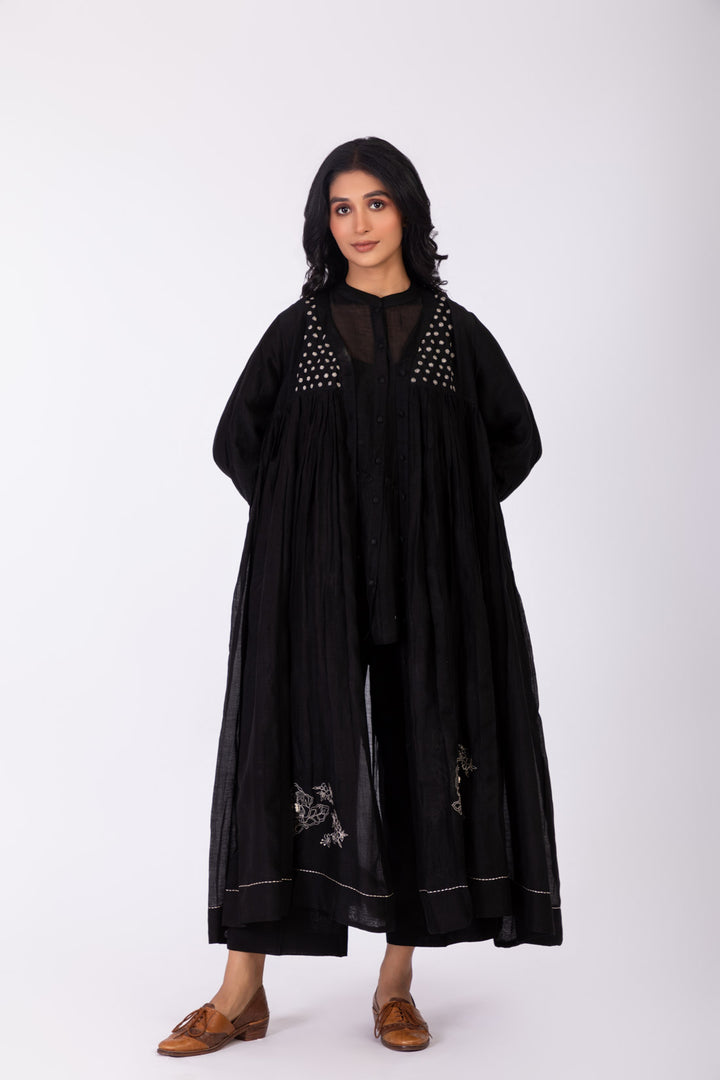 ROSETTE BLACK CHARCOAL INK JACKET