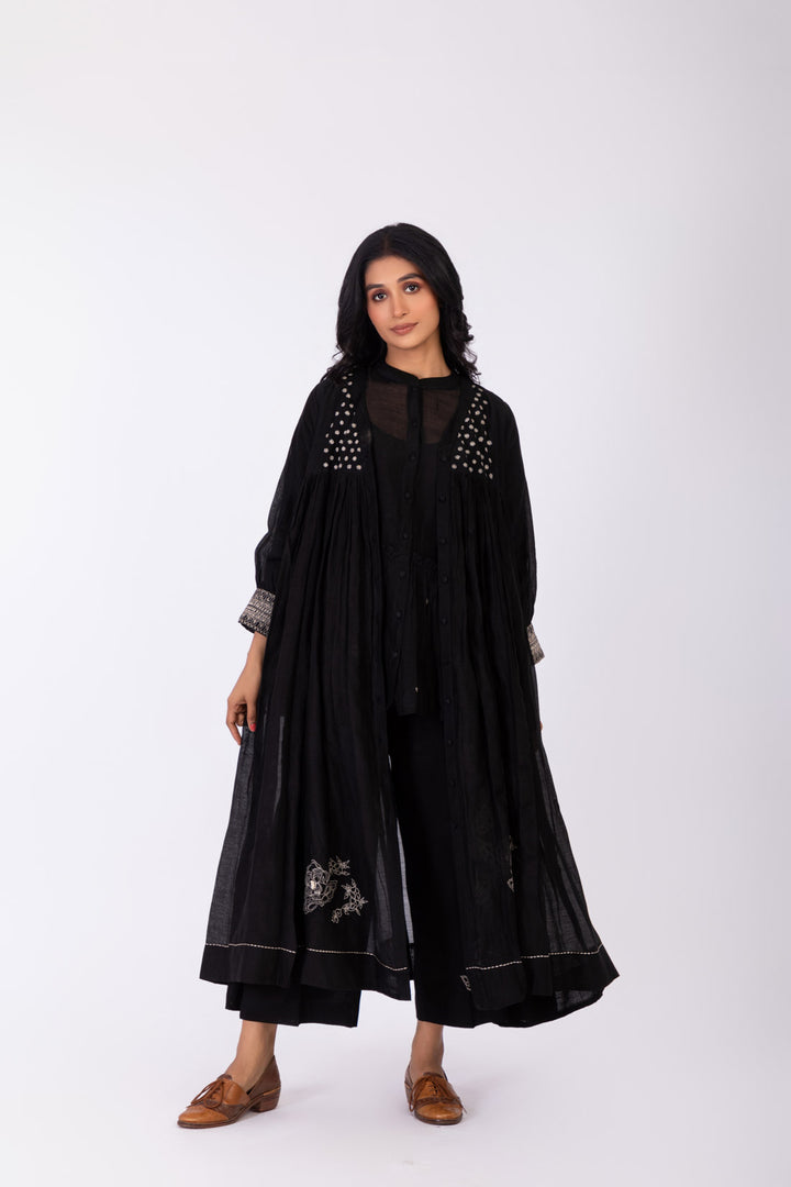 ROSETTE BLACK CHARCOAL INK JACKET