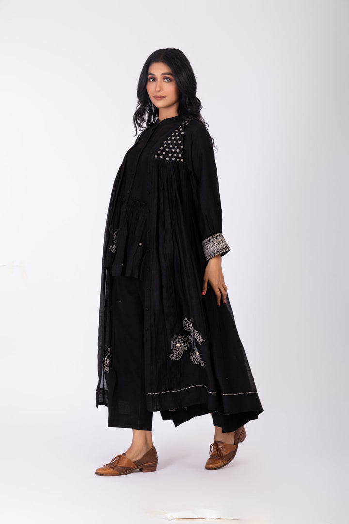 ROSETTE BLACK CHARCOAL INK JACKET