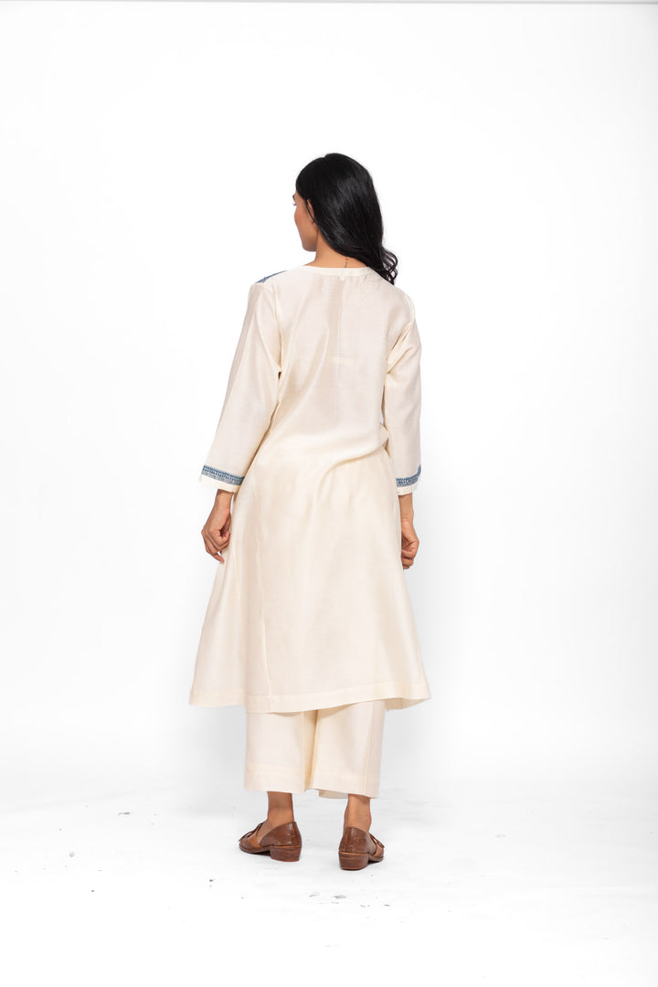 ROSETTE BLUE WHITE LILY GABA TUNIC SET 5