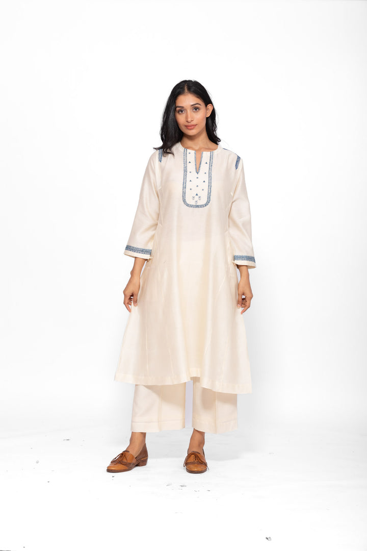ROSETTE BLUE WHITE LILY GABA TUNIC SET 5