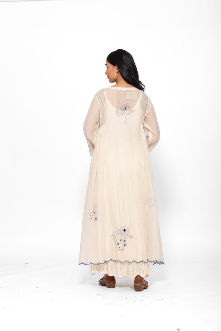 ROSETTE BLUE AND WHITE LILY RAYA DRESS 2