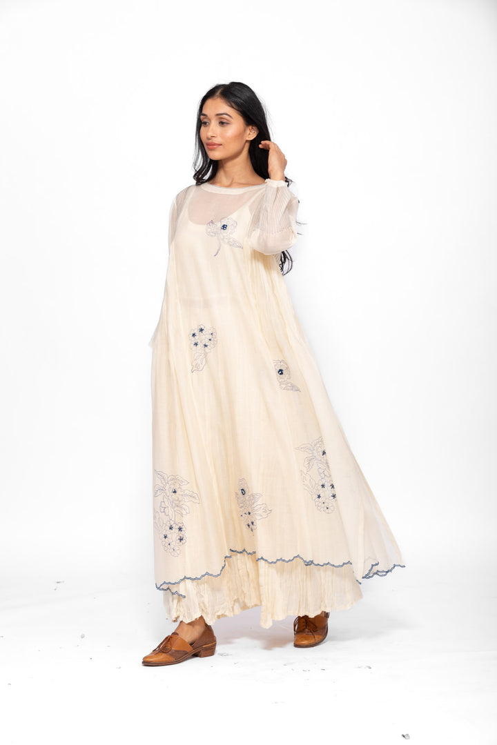 ROSETTE BLUE AND WHITE LILY RAYA DRESS 2