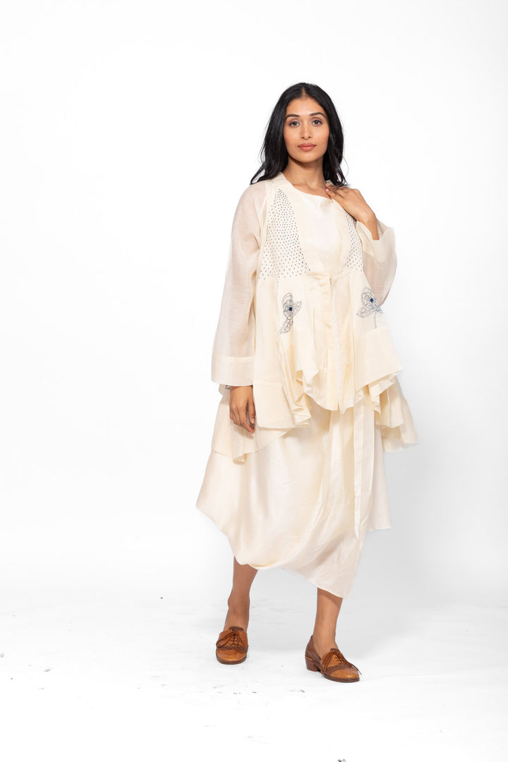 ROSETTE BLUE  WHITE LILY RAYA DRESS AND JACKET 2