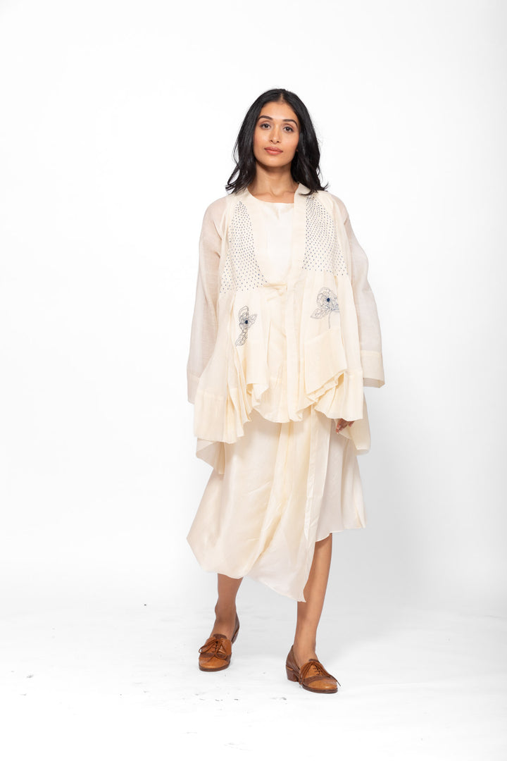 ROSETTE BLUE WHITE LILY JACKET 1
