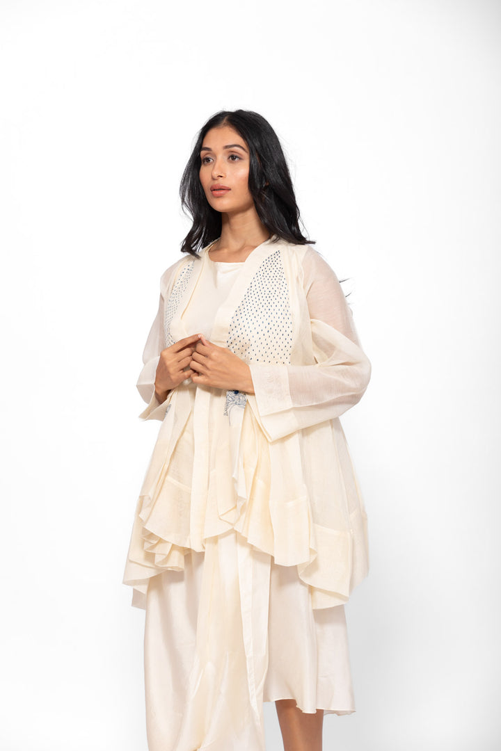 ROSETTE BLUE  WHITE LILY RAYA DRESS AND JACKET 2