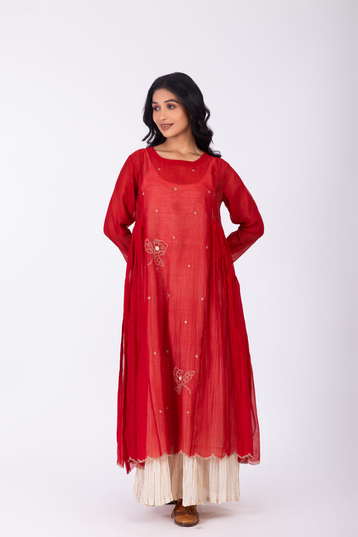ROSETTE CRIMSON INK CHICAGO DRESS