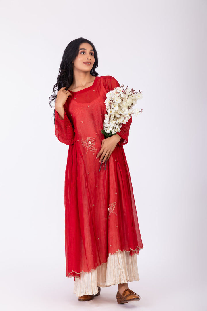 ROSETTE CRIMSON INK CHICAGO DRESS