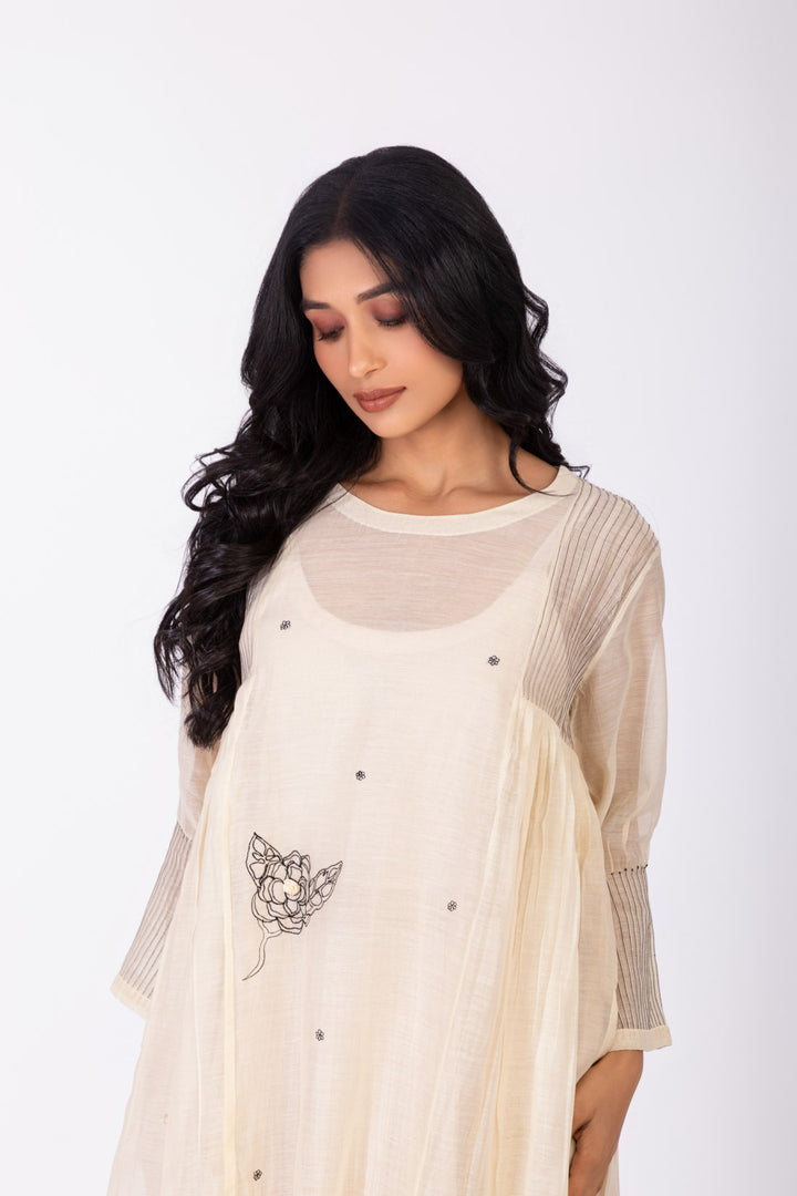 ROSETTE WHITE LILY INK CHICAGO DRESS