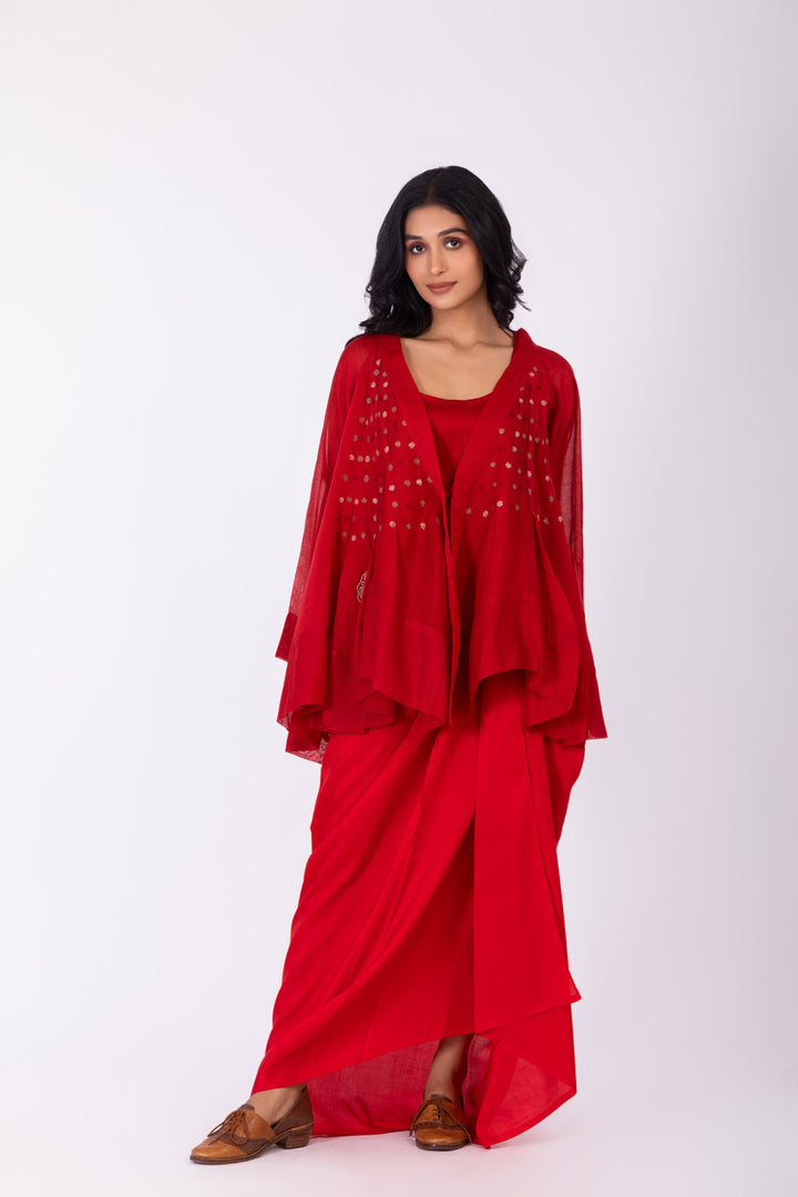 ROSETTE CRIMSON INK JACKET SET