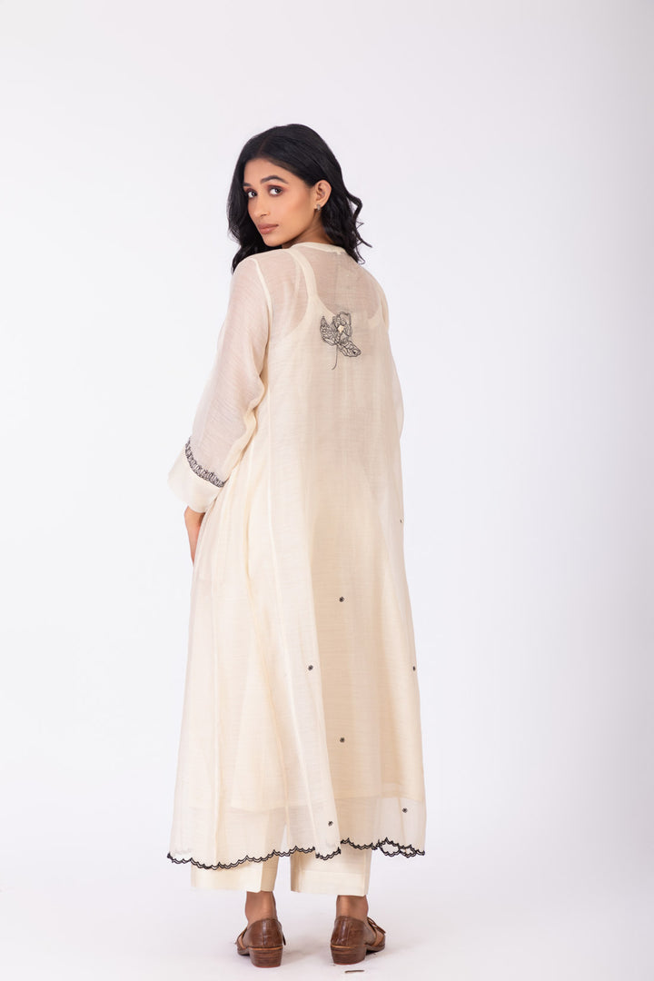 ROSETTE WHITE LILY INK GABA TUNIC SET