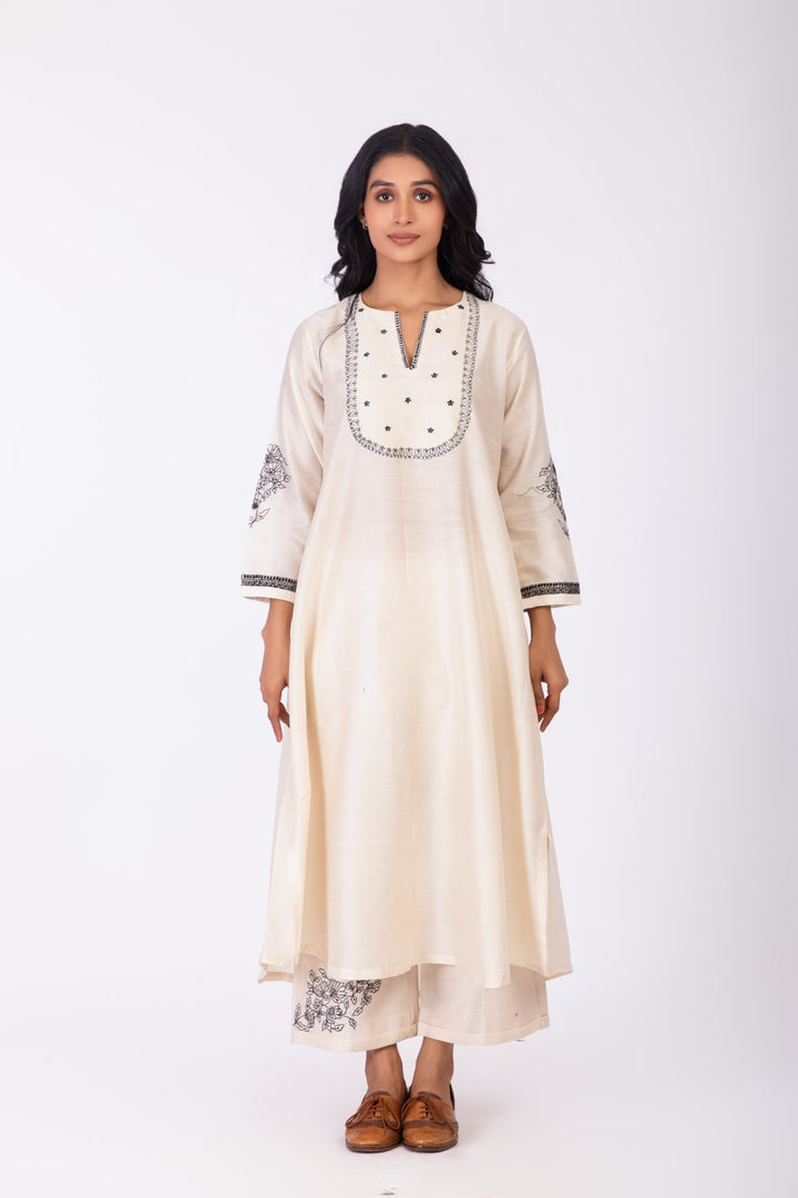 ROSETTE WHITE LILY INK GABA KALI TUNIC SET