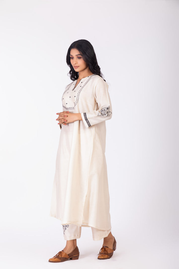 ROSETTE WHITE LILY INK GABA KALI TUNIC SET