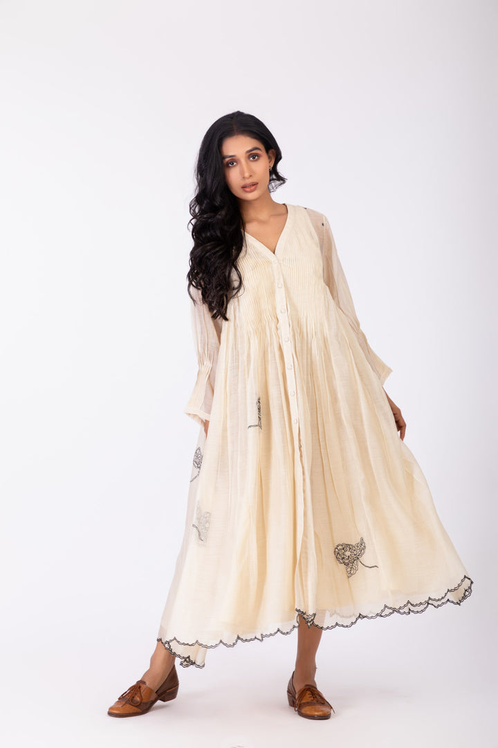 ROSETTE WHITE LILY INK JACKET DRESS SET