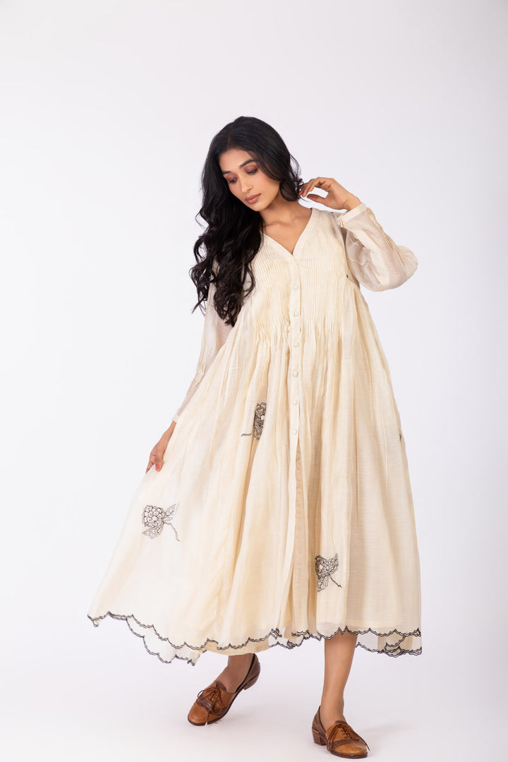 ROSETTE WHITE LILY INK MONOROE DRESS