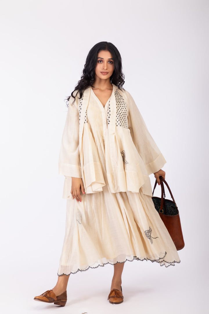 ROSETTE WHITE LILY INK JACKET