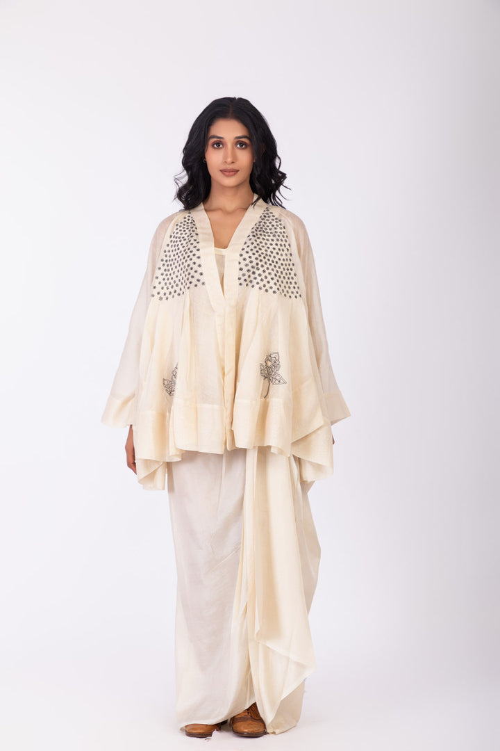 ROSETTE WHITE LILY  INK JACKET SET