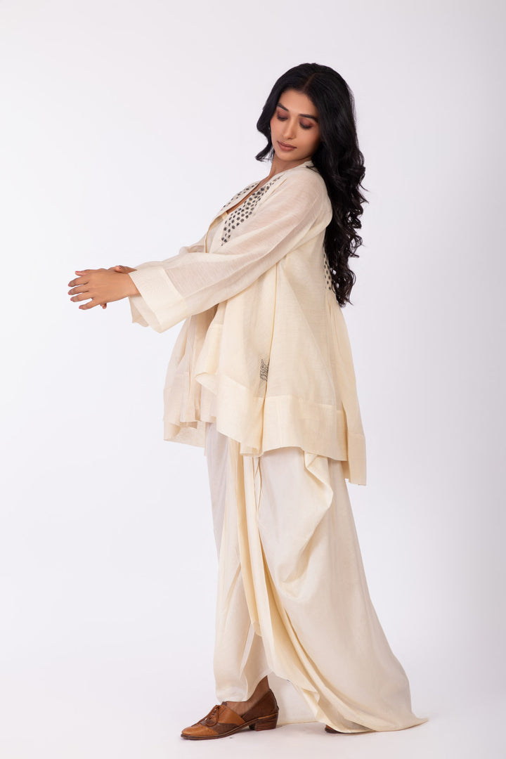 ROSETTE WHITE LILY  INK JACKET SET