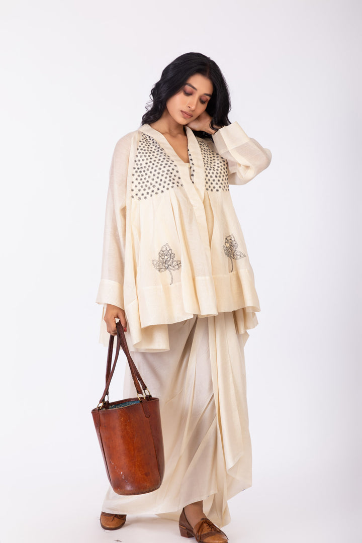 ROSETTE WHITE LILY  INK JACKET SET