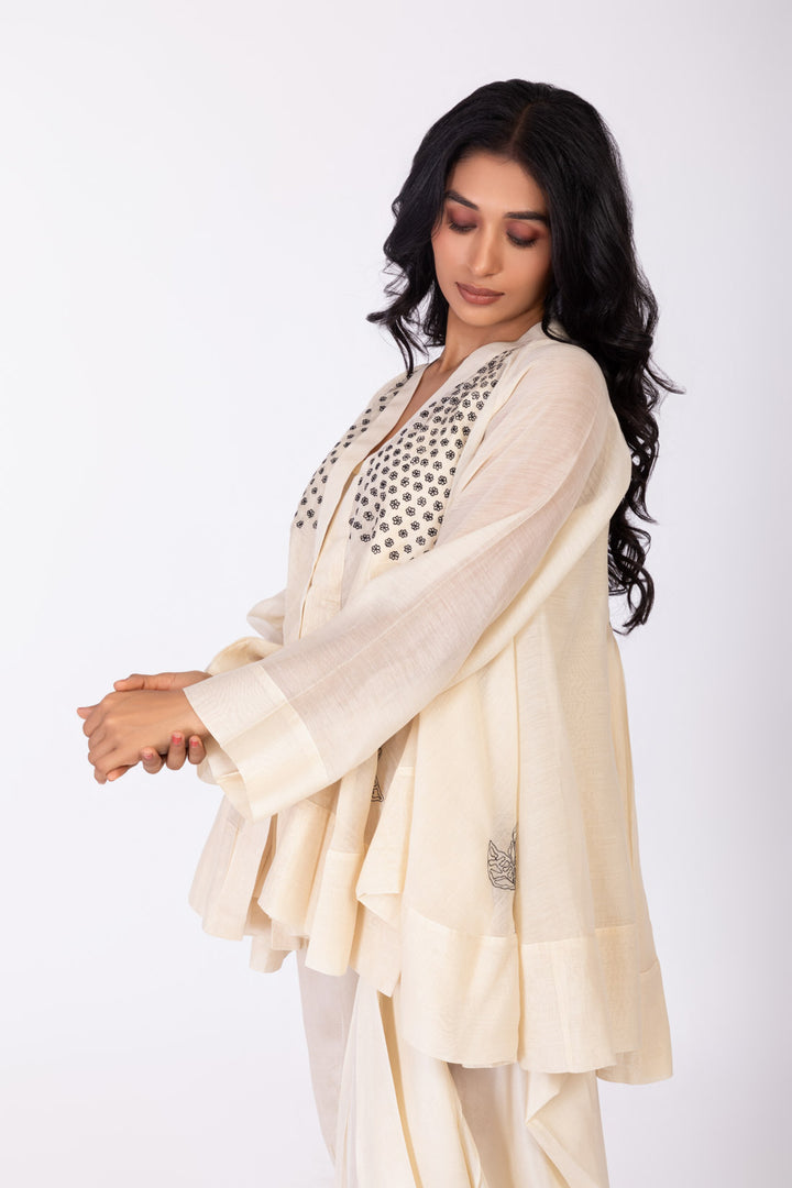 ROSETTE WHITE LILY INK JACKET DRESS SET
