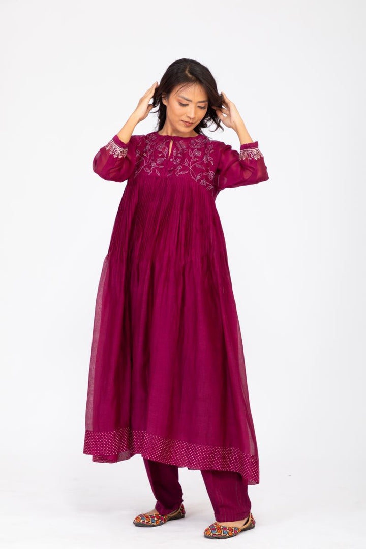 PURPLE ROSEWOOD KURTA SET
