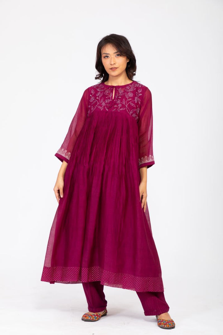 PURPLE ROSEWOOD KURTA SET